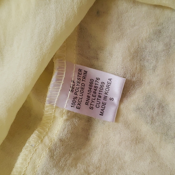 Yellow Racerback Top Size Small - Picture 5 of 5